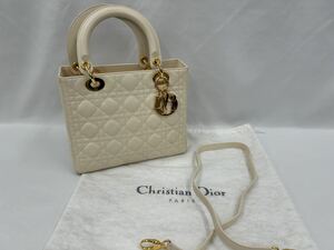 Christian Dior レディディオール　ミディアムハンドバッグ