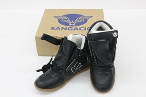 【中古品】via SANGACIO にゅBoots Black サンガッチョ にゅブーツ ブラック 28.5cm インヒールスニーカー.