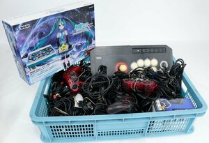 [ used * junk ]PS3 Hatsune Miku Mini controller ake navy blue cable remote control etc. peripherals various summarize.