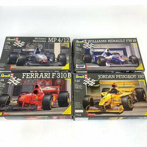 【中古・ジャンク品】Revell 1/12 カープラモ4点セット フェラーリF310B ジョーダン・197 マクラーレン・MP4-12 ウィリアムズ・FW19 'の画像1