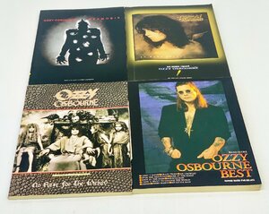 ●【中古・未メンテ・訳あり品】Ozzy Osbourne オジー・オズボーン バンドスコア 4冊セット No Rest For The Wicked No More Tears 他.,