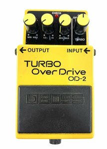 ●【中古品】BOSS OD-2 Turbo Over Drive ACA Made in Taiwan ボス オーバードライブ ACA期 台湾製【出力確認済み】No.6049　2/2：