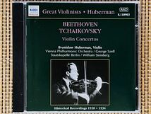 BRONISLAW HUBERMAN／BEETHOVEN・TCHAIKOVSKY：VIOLIN CONCERTOS／NAXOS 8.110903／独盤CD／ブロニスワフ・フーベルマン／中古盤_画像1