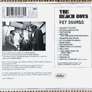 THE BEACH BOYS／PET SOUNDS／CAPITOL 7243 5 26266 2 5／EU盤CD／ザ・ビーチ・ボーイズ／中古盤の画像2