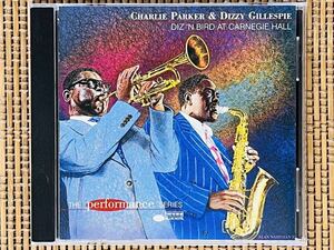 CHARLIE PARKER & DIZZY GILLESPIE／DIZ'N BIRD AT CARNEGIE HALL／CAPITOL (ROOST) CDP 7243 8 37061 2 7／米盤CD／C.パーカー／中古盤