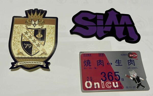 MWAM SiM BUMP OF CHICKEN バンドステッカー3枚セット レア品