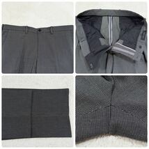 希少XXL！美品/ジョセフオム JOSEPH HOMME スーツ セットアップ アンコンジャケット バーズアイ コットン 伸縮 紺 ネイビー×グレー 2XL 52_画像10