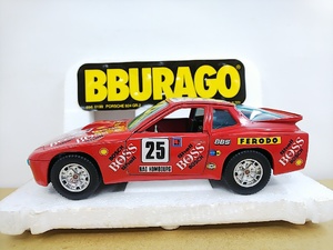 ■ Bburagoブラーゴ 1/24 PORSCHE 924 TURBO GR.2 cod.0199 レッド ポルシェ レーシングダイキャストミニカー