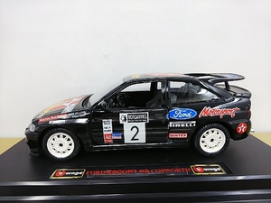 ■ Bburagoブラーゴ 1/24 FORD ESCORT RS COSWORTH RALLY 1996 フォードエスコート・コスワース ラリー ダイキャストミニカー