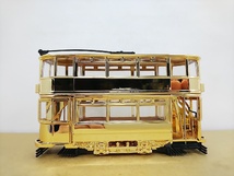 ■CORGIコーギー CC25207 FULLY CLOSED GOLD PLATED TRAM Elizabeth Ⅱエリザベス女王 モデル路面電車ミニカー　ゴールドクローム　_画像4