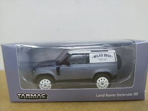 ■ TARMAC Worksターマックワークス 1/64 Land Rover Defencer 90 マットブルーグレー ランドローバー ディフェンダー ミニカー