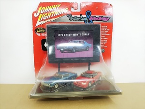 ■JOHNNY LIGHTNIGジョニーライトニング Yesterday&Today 1/64 1970 Chevy Monte Carlo シェビーモンテカルロ２台セット ミニカー