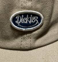 この季節にピッタリ♪誰でも似合うシンプルキャップ[Dickies ディッキーズ]スナップバック/ベージュ帽子CAP/フリーサイズ(57-59cm)男女OK_画像2