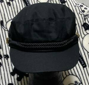 女性の紫外線対策にどうぞ!!ブラックカラーキャスケットキャップ♪[AZUL by moussy　アズールバイマウジーム]CAP帽子/フリーサイズ(56.5cm)