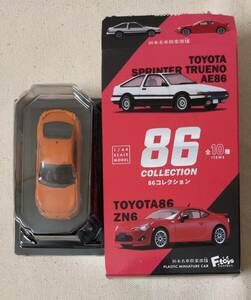 ★F-toys★86コレクション★【2-B】TOYOTA86 ZN6（オレンジメタリック）★1/64★