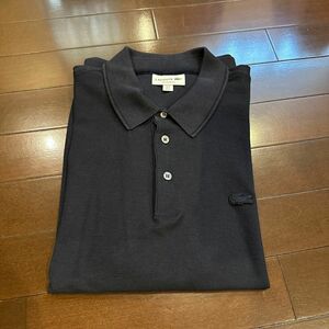 LACOSTE ポロシャツ 半袖ポロシャツ ラコステ ボタンダウン 半袖 ニットシャツ navy 紺色　FR 5