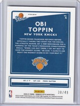 [49枚限定] NBAカード 2020-21 Panini Donruss Optic Basketball Obi Toppin The Rookies Blue /49 ルーキー RC Knicks _画像2