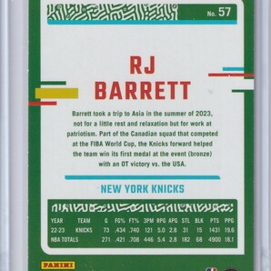 [New York Knicks Lot] NBAカード Julius Randle Choice Red /99 & Red Mosaic, RJ Barrett Choice Red /99, Josh Hart Choice Blue /49の画像9