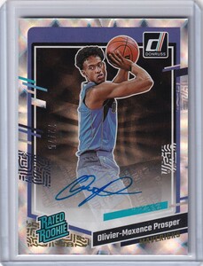 [75枚限定] NBAカード 2023-24 Donruss Basketball Olivier-Maxence Prosper Rated rookie auto /75 Dallas Mavericks RC ルーキー