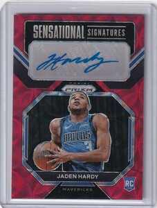 NBA card 22-23 Prizm Jaden Hardy RC Sensational Signatures Auto rookie J ten* Hardy -dalas*ma- Berik s