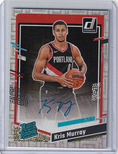 NBAカード 2023-24 Panini Donruss Basketball Kris Murray RC Choice Auto ルーキー Portland Trail Blazers