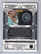 [10枚限定] NBAカード 22-23 Obsidian Basketball Rudy Gobert Yellow /10 ルディ・ゴベア Minnesota Timberwolves ミネソタ_画像2