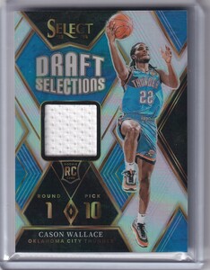 NBAカード 2023-24 Select Basketball Cason Wallace RC Patch Draft Selections Oklahoma City Thunder ルーキー