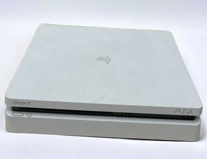 ○【稼働品】SONY PS4 本体のみ CUH-2100A ホワイト 薄型HDD500GB FW9.60 プレイステーション4 PlayStation4 白 ソニー　1円〜