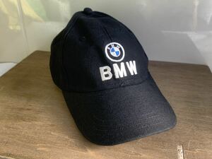 BMW 刺繍 ブラック 黒 帽子 キャップ ヴィンテージ 中古
