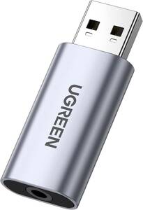 UGREEN USB イヤホンジャック 変換アダプタ 外付け サウンドカード USB 3.5ｍｍ 変換アダプター TRRS 4極 