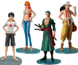 ◆ONE PIECE 超ワンピース スタイリング REUNITED PIRATES…全6種 (モンキー・D・ルフィ/ロロノア・ゾロ/ウソップ/ナミ) フィギュア BANDAI