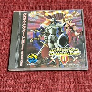 ネオジオCD クロススウォードⅡ CROSSED SWORDS2 ケース 取扱説明書 ディスク付き NEOGEO SNKADK 動作未確認の画像1