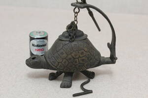 **ai turtle turtle Turkey antique brass ornament spirit lamp Vintage weight 300g rank 