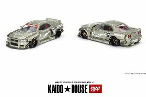 MINI-GT 1/64 Nissan スカイライン GT-R R34 Kaido Works V4(右ハンドル) (KHMG103)