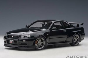 オートアート 1/18 日産スカイライン GT-R (R34) VスペックII (ブラックパール)