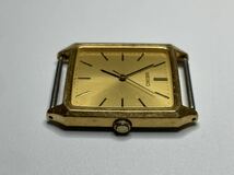 SEIKO セイコー 腕時計 ゴールドカラー 金色 文字盤金 5P31-5330 1990年製 3針クオーツ アンティーク レトロ 希少品 中古品 現状品_画像4