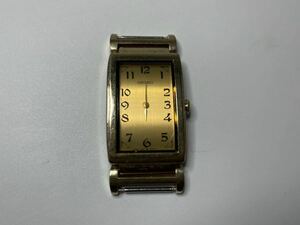 SEIKO セイコー クオーツ レクタンギュラ―フェイス　腕時計 1220-5270 トップのみ ゴールド 現状品 中古品