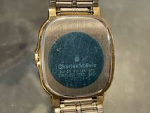Charles Vogele シャルルホーゲル cv-9028 ゴールドカラー 金色 腕時計_画像2