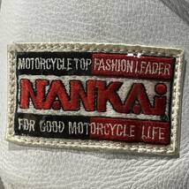 NANKAI/南海 レーシングスーツ 赤 白 革ツナギ Lサイズ 現状品_画像10