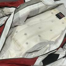 NANKAI/南海 レーシングスーツ 赤 白 革ツナギ Lサイズ 現状品_画像9