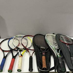 【ジャンク品】硬式 テニスラケット バトミントンラケット まとめ売り prince YONEX KAWASAKI DUNLOP など