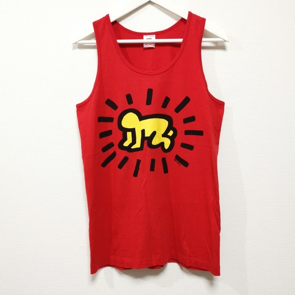 即決 S 90s キース へリング Keith Haring タンクトップ vintage Tシャツ USA製