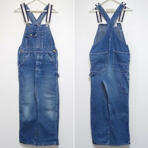 即決 60s カーターズ CARTERS デニム DENIM OVERALL オーバーオール VINTAGE USA製