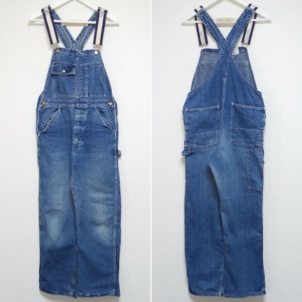 即決 60s カーターズ CARTERS デニム DENIM OVERALL オーバーオール VINTAGE USA製