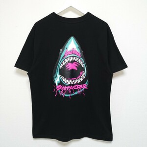 即決 L サンタクルーズ SANTA CRUZ シャーク Tシャツ SPEED WHEELS サメ 黒