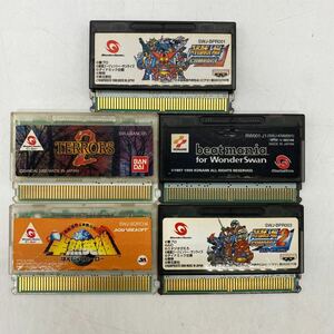 A0998 used WS half . hero "Super-Robot Great War" other 5 piece set soft only operation not yet verification WonderSwan soft retro 