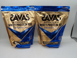 B0254 未開封品 健康食品 ザバス アドバンスト ホエイプロテイン 900g×2袋 バニラ風味 SAVAS ADVANCED WHEY PLOTEIN 100