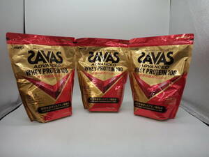 B0288 未開封品 健康食品 ザバス アドバンスト ホエイプロテイン 900g×3袋 ココア味 SAVAS ADVANCED WHEY PLOTEIN 100 賞味期限2025年4月