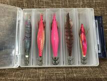 １円　ダイワ　DAIWA　エメラルダス　EMERALDAS　エギ　３．５号　エギング　セット　お買い得　ケース付き　５個セット_画像3