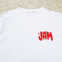 送料無料★Y1475 ロッキングオン JAPAN JAM ジャパンジャム プリント ロングTシャツ ロンT カットソー 長袖 ホワイト メンズ L 無地_画像2